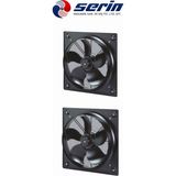 Serin Mekanik Q500 Duvar Tipi Aksiyel Fan Güçlü Aspiratör Yüksek Hava Debili Egzoz Fanı Fabrika Atölye Depo Havalandırma Fanı