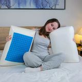 Serinletici Visco Yastık Risus Cool Effect Visco Yastık Penye Pamuk Kılıflı Ergonomik 60X40x15 Cm