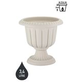 Serinova 2 Adet Nergis Saksı 3,4 Litre Plastik Ayaklı Çiçek Saksısı Salon Saksı Set