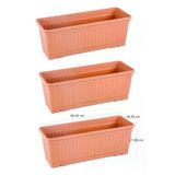 Serinova 3 Adet Kemer Balkon Saksı 11 Litre /50Cm Uzunluk 18,5Cm En