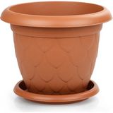Serinova Damla Saksı - 355x280 11,6 LT. - Kahverengi