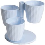 Serinova DNC1 Beyaz 21 cm 3 lt No:1 Standlı Dönence Saksı