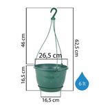 Serinova Ender Peyzaj Serinova Safir Makrome Askılı Saksı 6lt - Yeşil