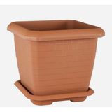Serinova Hisar Saksı 25,5 Lt Kahve - 25,5 Lt Hacim 37 x 37,8 x 33,5 Cm Kahve Renk