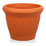 Serinova HS03 Hasır Saksı 10 Litre - 10 Lt. - Kiremit