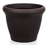 Serinova HS06 Hasır Saksı 42 Litre - 42 Lt - Antrasit