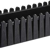 Serinova IB02 Siyah 53.5 cm 9 lt İstanbul Drenaj Aparatlı Balkon Saksı