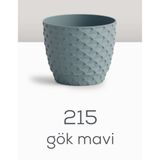 Serinova Kapadokya Saksı 3 No Gök Mavi (En Az 3 Adet)