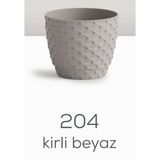 Serinova Kapadokya Saksı 3 No Kirli Beyaz (En Az 3 Adet)