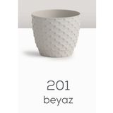 Serinova Kapadokya Saksı 4 No Beyaz (En Az 3 Adet)