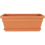 Serinova KBT03 Kemer Bahçe Saksı Set 3 No 42 Litre 76 Cm, Kiremit