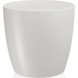 Serinova Krem Renkli Plastik Yakut Saksı 22 Litre 340 mm Çapında Modern Tasarım