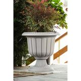Serinova Nergis Saksı 9.8 Litre Kırık Beyaz Renk Ayaklı Plastik Nergiz Saksı