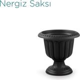 Serinova Nergis Saksı No 1 - Siyah