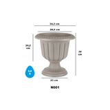 SERİNOVA Nergiz Saksı 9,8 Lt Renk : Mocha No : 1