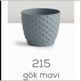 Serinova No:5 Gök Mavi Kristal Saksı