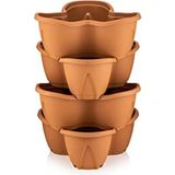 Serinova PKS3 Pamukkale Saksı 62,2 cm, 12,5 Litre Dekoratif Saksı Kiremit