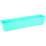 Serinova S233 Turkuaz 75 cm 11.5 Litre Klasik Balkon Tabaklı Saksı