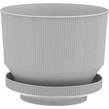 Serinova S281 Kirli Beyaz 15.5 cm 1.7 lt Lüks Saksı Dekoratif Saksı