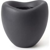 Serinova Serinova Lale No 2 Büyük Boy Dekoratif Saksı - Antrasit - 38,5 x 36,5 cm