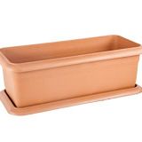 Serinova V691 Villa Bahçe Saksı Set No: 1, 39 Litre, 72 Cm, Kiremit