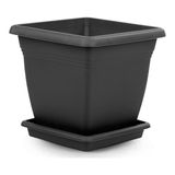 Serinova VK06 Villa Kare Saksı 110 Litre - 110 Lt - Antrasit