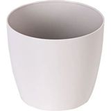 Serinova YK01 Yakut No:1 Drenaj Aparatlı 11 cm 0.68 lt Kirli Beyaz Saksı