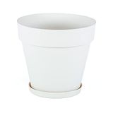 Serinova YS08 Yalı 55 cm 76 lt Kirli Beyaz Drenaj Aparatlı Saksı
