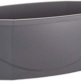 Serinova ZS02 Zümrüt Balkon Askı Aparatı ile Birlikte 58 cm 15.5 lt Antrasit Saksı