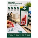 Şerit Daksil Beyaz 5Mmx12 Metre 1 Adet Faber Castell Şerit Düzeltici Şerit Silici Yazı Silici Büro Ofis Okul