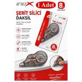Şerit Daksil Beyaz 5Mmx8 Metre 1 Adet İnox Şerit Düzeltici Şerit Silici Yazı Silici Büro Ofis Okul