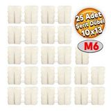 Şerit Dübel 10x13 Plastik M6 ( 25 Adet)