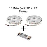 Şerit LED 10 Metre 5 Amper LED Trafosu Şerit LED 10 Metre Set Halinde Iç Mekan Gün Işığı - Sarı