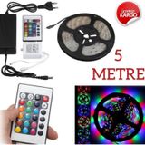 Şerit Led Rgb Kumandalı İç Dış Mekan Tak Çalıştır 5 M