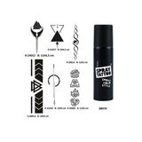 Şerit Sırt Bacak Spray Tattoo Geçici Dövme Seti Dark Sprey Dövme Kiti