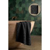 Seritaine 6'lı Işıl Premium Banyo Havlusu 70X140CM - Siyah - %100 Pamuk - 600 Gr/m2 - 70 x 140 cm