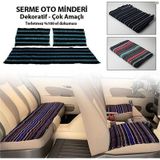 Serme Oto Koltuk Kılıfı Minderi Kilim Dokuma Kaliteli 3 Parça