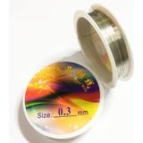 Sermet Süs Dünyası Takı Teli Gümüş 0.3 mm Hobi Malzemeleri - Gri - Gümüş