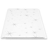 SerMimar Düz Yildiz Plastik Pvc Duvar - Tavan Lambiri / 20 Adet 20 Cm X 1 Metre - 4 Metrekare