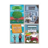 Şermin Yaşar 4 Kitap Set (Dedemin Bakkalı,Abartma Tozu,Kınalı Serçe,Dünyanın En Önemlı Öğrencısı, Para Ağacı)