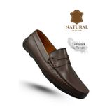Sermoda Erkek Loafer - Hakiki Deri Rok Loafer Erkek Ayakkabı Kahve
