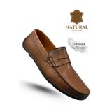 Sermoda Erkek Loafer - Hakiki Deri Rok Loafer Erkek Ayakkabı Taba