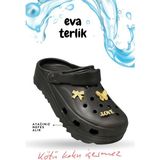 sermoda Rahat Tabanlı Yüksek Ölçekli Hastane Aşçı Hemşire Doktor Terliği Eva Sabo Kadın Terlik Siyah