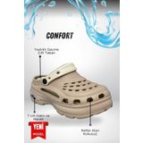 sermoda Yüksek Çift Taban Taşlı Deniz Havuz Sabo Doktor Hemşire Hastane Comfort Günlük Kadın Terlik