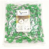 Sern 6mm Tek Girişli Izoleli Kablo Yüksüğü - Fransız Norm - Yeşil - 1 Paket (250 Adet) - Ütü