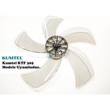 Sern Kumtel KTF 305 Modele Uyumlu Vantilatör Pervanesi 16inç 5 Kanat 38Cm Füme Renk PLS