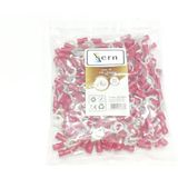 Sern M6 Çatal Tip Izoleli Kablo Ucu 0.50-1.50MM² Kırmızı 200 Adet Bağlantı Pabucu Terminal - Ütü
