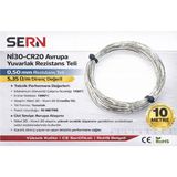 Sern Nİ30-CR20 Avrupa Yuvarlak Rezistans Teli 0,50MM – 5,35 Ω/m Direnç Değerli (Paket: 10 Metre)