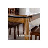 Seron Şeffaf Naylon Muşamba Pvc 0.4mm Kalınlık Masa Örtüsü