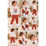 SERPİL Erkek Bebek Ayıcık Baskılı 2'li Eşofman Takımı – Sweatshirt &Eşofman
